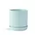 PHG 9"x9.5" Fluted Cylinder Planter Pastel Green Case of 4