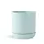 PHG 9"x9.5" Dotted Cylinder Planter Pastel Green Case of 4