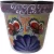 Talavera 12" Bella Especial Flower Pot Blue