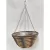 Gardener Select 14 Plastic Round Hanging Basket Grey, Yellow, Dark Red