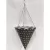 Gardener Select 12 Plastic Cone Hanging Basket Black, White