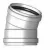 Sewer Elbow, 8"Gasketed PVC G Series SDR-35 22-1/2 Degrees 1/16 Bend