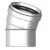 Sewer Elbow, 6"Spigot x Gasketed PVC G Series SDR-35 22-1/2 Degrees 1/16 Bend