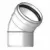Sewer Elbow, 8"Spigot x Gasketed PVC G Series SDR-35 45 Degrees 1/8 Bend