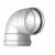 4" Gasketed PVC G Series SDR-35 90 Degrees 1/4 Bend Testing Sewer Elbow | GSP90S040