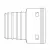 Adapter, 4"Clay Black Polyethylene Schedule 40 Corrugated
