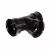 ADS Tee, Bell-End HDPE Watertight Dual Wall Injection Molded N-12, Black 8" | DFD862WT
