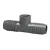 Lasco Reducing Tee, Insert x Insert x FPT Gray PVC Combination | 1402131