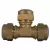 Tee, 1"Type Q CTS Compression Brass 74760Q Series