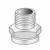 Adapter, 1/2" x 3/4"MPT x FHT Brass Hose to Pipe