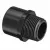 Sch. 40 Black PVC Reducing Adapter 2" MIPT x Socket | 436020B