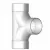 2-Way Cleanout, 8"Hub PVC P Series SDR-35 Solvent Weld