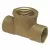 Tee, 3/4" x 3/4" x 1/2"Solder Cup x Solder Cup x FNPT Bronze 712R-LF Series