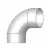 Sewer Elbow, 4"Spigot x Hub PVC P Series SDR-35 90 Degrees 1/4 Bend Solvent Weld Long Sweep