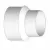 Reducer Bushing, 8" x 6"Spigot x Hub PVC P Series SDR-35 Concentric Solvent Weld