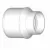 Adapter Bushing, 3" x 2"Solvent Sewer Spigot x Solvent DWV Hub PVC P Series SDR-35 Solvent Weld