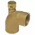 Vent Elbow, 1"Solder Cup Bronze 705D Series 90 Degrees with Drain Port and Cap