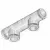 Action Machining Double Manifold Tee, Buttress Threaded Schedule 80 PVC 1" | AFI18002