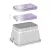 Valve Box, 12" Rectangular Black Box Reclaimed Water Standard with Purple Lid