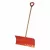 Snow Shovel, 25" x 12.5" Poly Blade Wood Handle