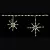 LED Snowflake Linkable, 44" 2" Spacing Warm White Freestyle Commercial Grade Mini