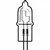 T3 10 WATT 2000 HR BULB JC10/G4 107008 T3 10 WATT HALOGEN 2000 HR BULB JC10/G4 107008