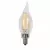 Lamp, 3.5 W Candelabra 90 280 Lumens 2700K LED Flame Tip Decorative Low Voltage Edge Filament Omni-Directional