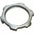 Conduit Locknut, 1-1/2" x 2.376" Silver Plated Steel