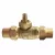 Ball Valve Curb Stop, 1"Copper Flare Lead-Free Cast Brass 300 psi 202NL Series