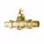 Ball Valve Curb Stop, 1"Copper Flare Lead-Free Cast Brass 300 psi 263NL Series Minneapolis Pattern