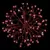 3D Shimmering Sphere, Red Twinkle LED 16" Red Tape Low Voltage