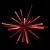 A LED 3D Meteor Burst, 20" Red Steel Frame Low Voltage Combo