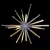 A LED 3D Meteor Burst, 20" Warm White Steel Frame Low Voltage Combo