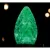 Christmas Light Bulb, Faceted E12 C7 LED Green Transparent