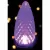 Christmas Light Bulb, Faceted E17 C9 LED Purple Transparent