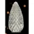 Christmas Light Bulb, Faceted E17 C9 LED Pure White Transparent | BU-LED-FC9-TPW
