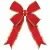 Decorative Bow, 24" Red Nylon with Gold Trim