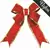 Decorative Bow, 24" Red Nylon with Gold Trim