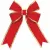 Decorative Bow, 12" Red Velvet with Gold Trim | BW-RGD-12
