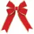 Decorative Bow, 18" Red Velvet with Gold Trim | BW-RGD-18