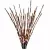 LED Light Burst, 36" Red Warm White Low Voltage Combination