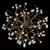 3D Shimmering Sphere, Warm White Twinkle LED 16" Gold Tape Low Voltage