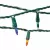 Incandescent Light String, 21.5 W per String 25' Red Yellow Green Blue and Orange Plastic Socket Commercial Grade Standard Mini