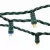 LED Light String, 4.8 W per String 25' Plastic Socket Commercial Standard Multi-Colored Conical