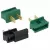 Male Plug, Black For 18 AWG SPT-2 Wire Slide-On