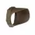 Hood/Cowl, 3.25" x 2.4" Textured Architectural Bronze Polycarbonate For 12 V Landscape Lights Snap-On Short