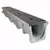 48" x 10" x 5.34" Light Gray Neutral Channel Drain Section | NDDDS094N