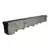 48" X 10" X 5.34 - 5.68" Light Gray Channel Drain Section |  DS-095