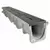 48" x 10" x 8.37 - 8.7" Light Gray Channel Drain Section | NDDDS104
