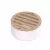 4" Round Polished Brass Flat with PVC Collar Drain Grate | NDS906PB